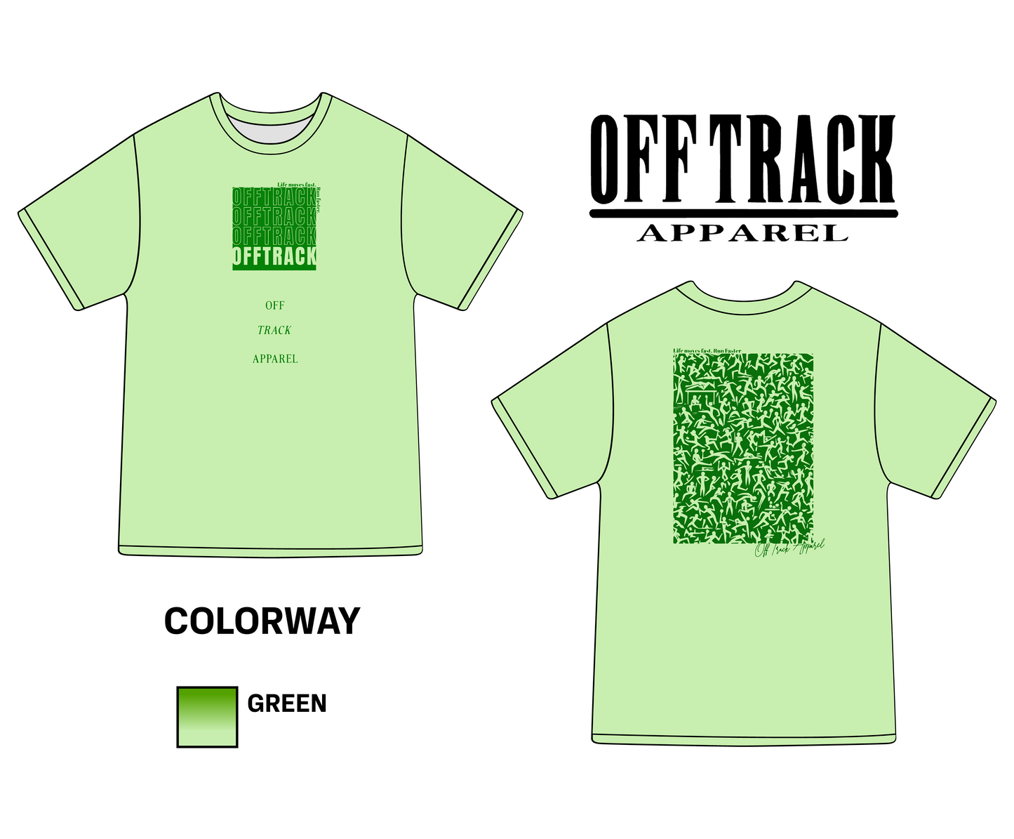 LIFEMOVESFAST Green Tee