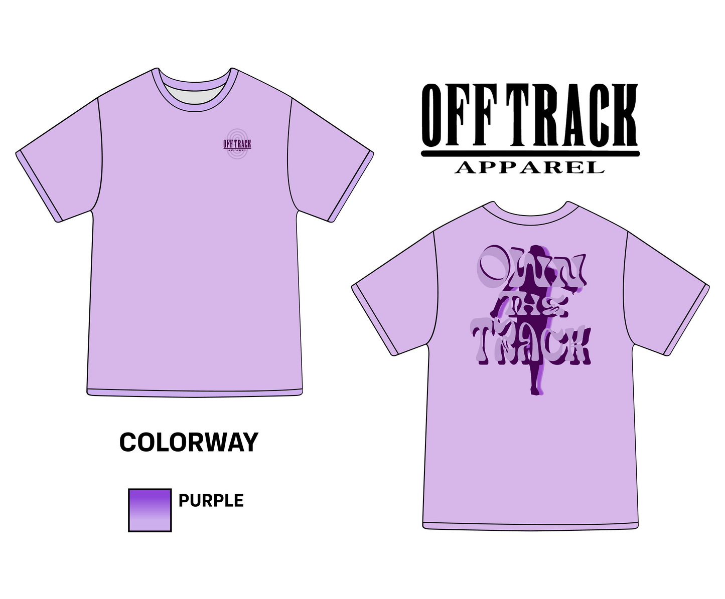 OWNTHETRACK Lavender Tee